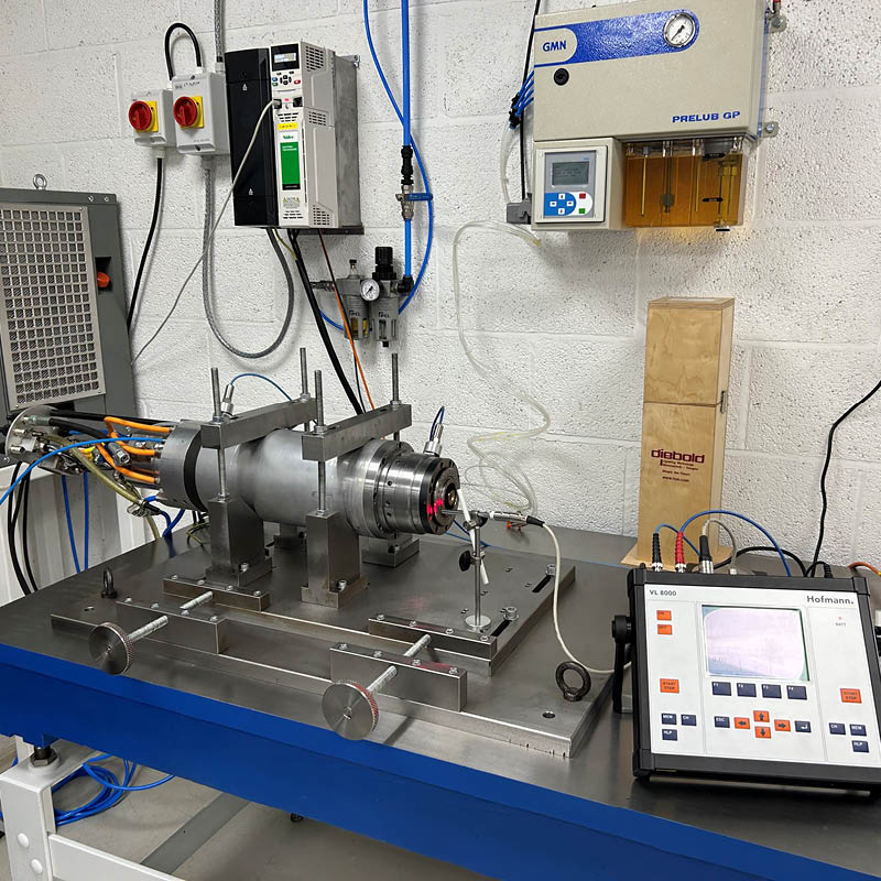 Spindle testing - Testing of Kessler spindle Spindle testing - Testing of Kessler spindle